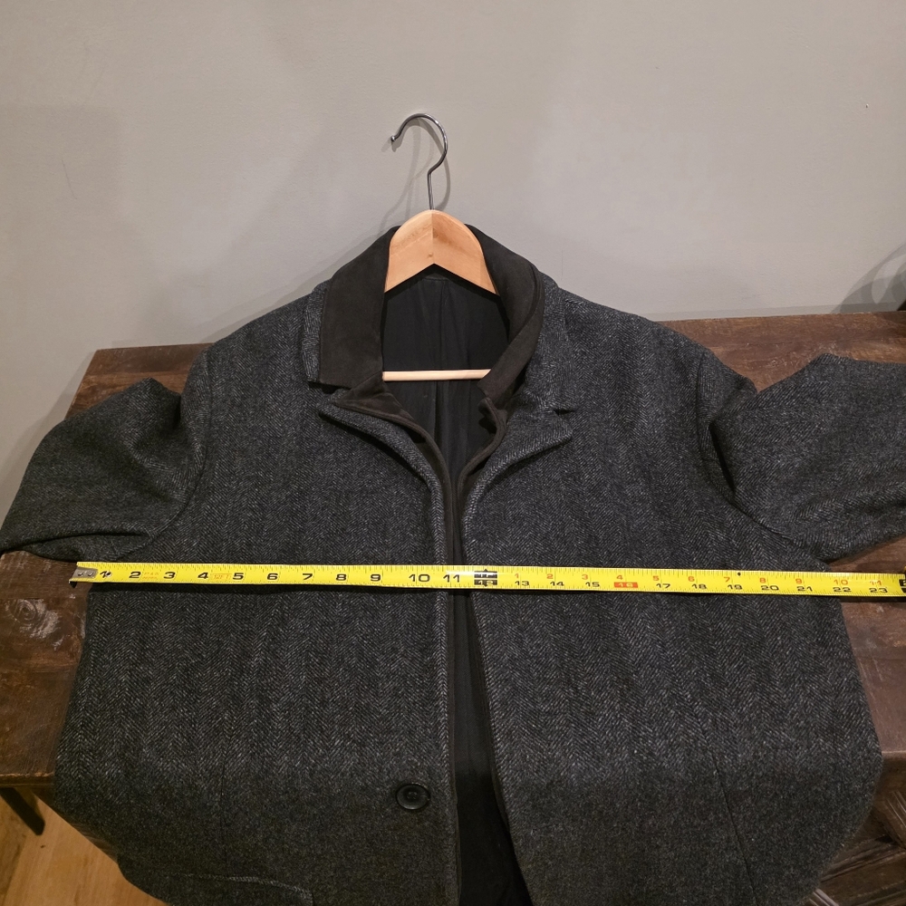 All Saints Charcoal Trench Coat - Picture 7 of 7